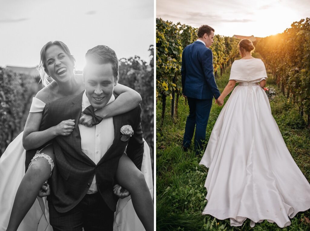 Svatba Vinařství U Kapličky Zaječí, svatba ve vinohradu